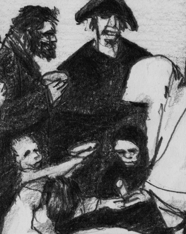 Gracias a la almorta, After Goya - Original Drawings