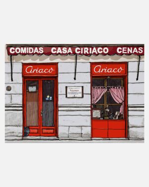 Taberna Casa Ciriaco – Print A3 de Mario Jodra. Impresión HP Indigo en papel offset blanco de 300 g. Edición artística de calidad. Venta directa del artista.
