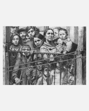 Vecinos en una corrala del Ventorrillo – Print A3 de Mario Jodra. Impresión HP Indigo en papel offset blanco de 300 g. Edición artística de calidad. Venta directa del artista.