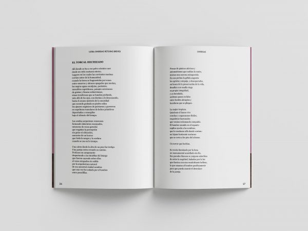 Ultra Diversas Roturas Breves - Poetry Book. Interior.