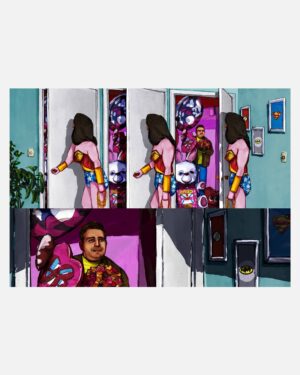 Beni Choche Fucker Gift – A3 art print by Mario Jodra, printed on 300g white offset paper with HP Indigo. Buy directly from the artist.